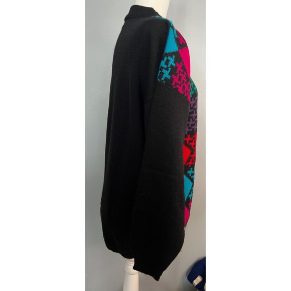 Vintage American Pride Acrylic Geometric Pattern Sweater Women's Medium - Picture 3 of 7